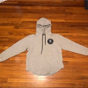 BARSTOOL SPORTS Grey Premium Quilted Hoodie